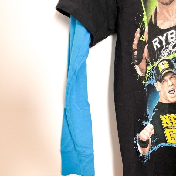 WWE Retro Y2K The Rock Wrestling Graphic Long Sleeve Top - Picture 5 of 6